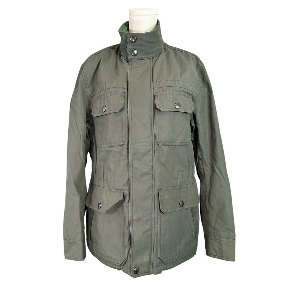 Coach Cotton Utility Field Jacket Men's Small Army Green F83615